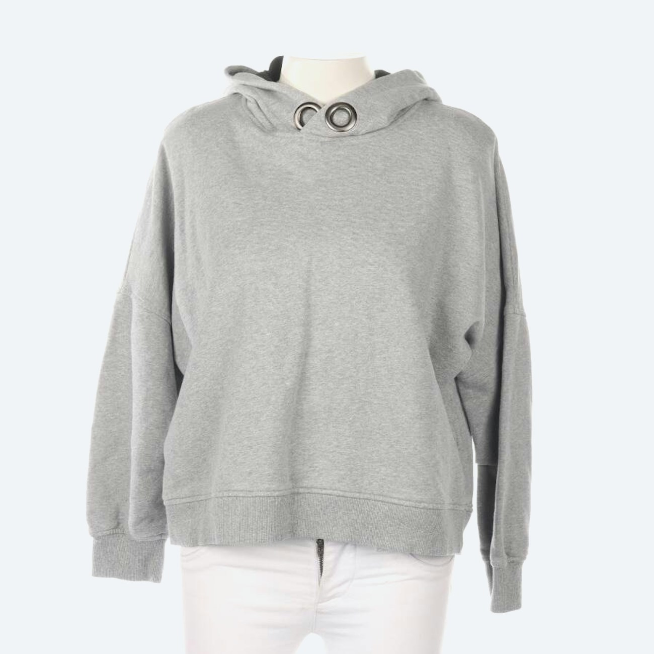 Image 1 of Hooded Sweatshirt 34 Light Gray in color Gray | Vite EnVogue
