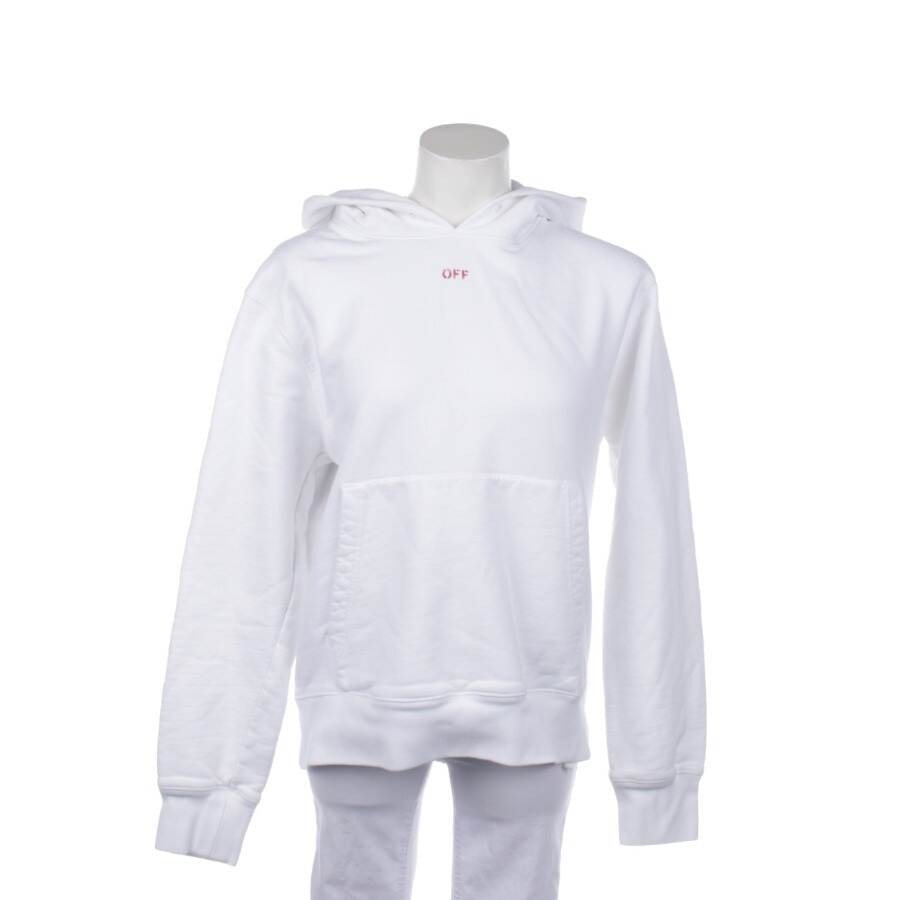 Image 1 of Hooded Sweatshirt L White in color White | Vite EnVogue