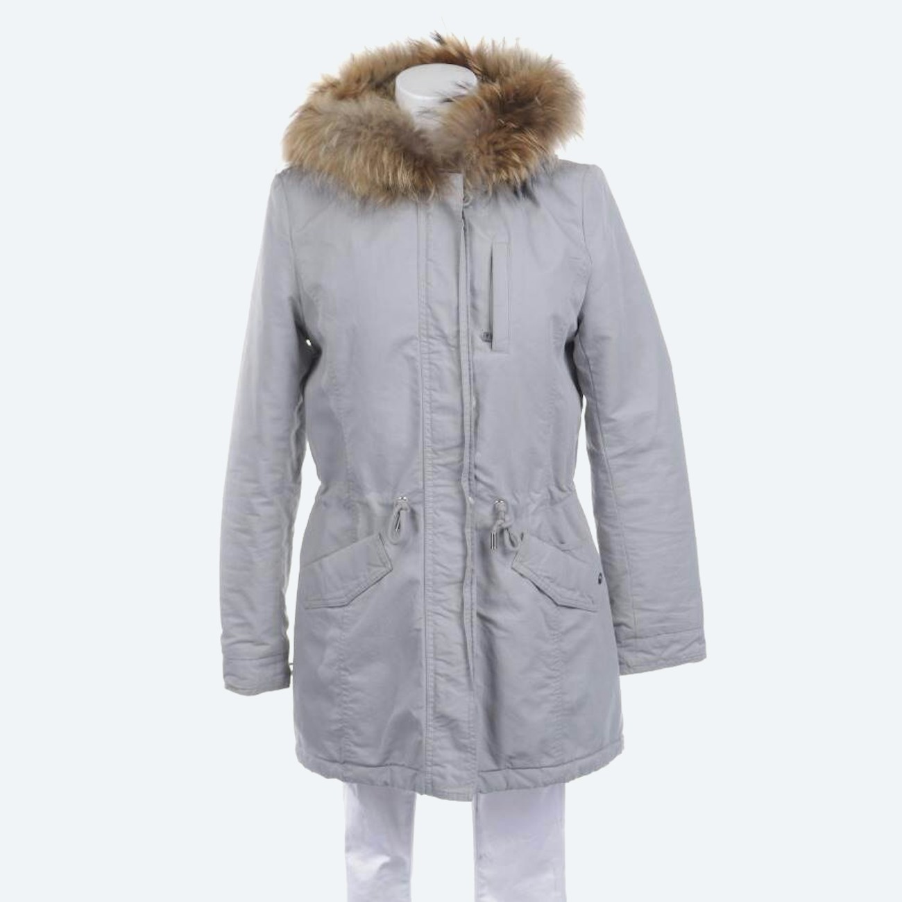 Image 1 of Winter Coat 34 Lightgray in color Gray | Vite EnVogue