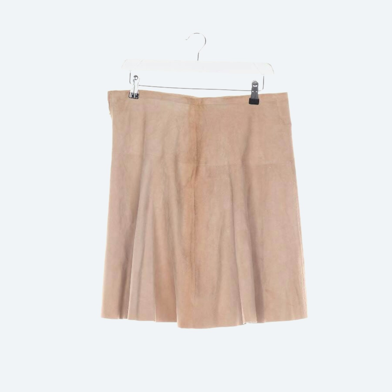Image 1 of Leather Skirt 40 Beige in color White | Vite EnVogue