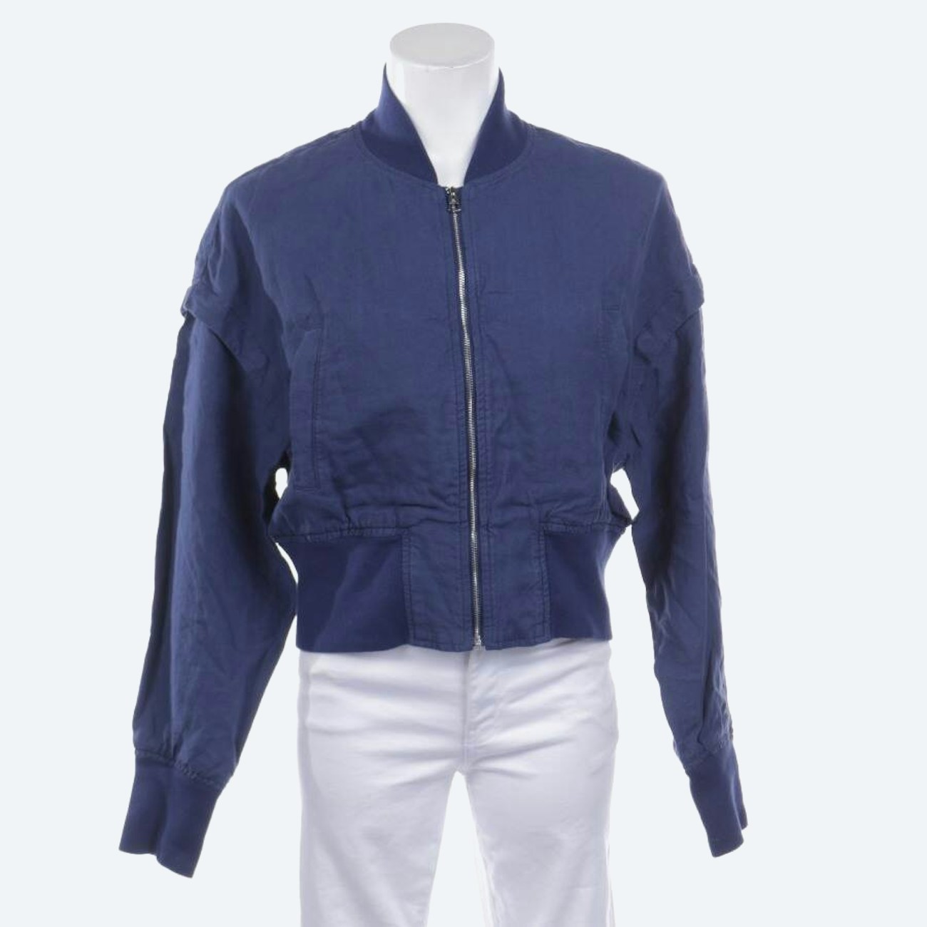 Image 1 of Linen Jacket 36 Blue in color Blue | Vite EnVogue
