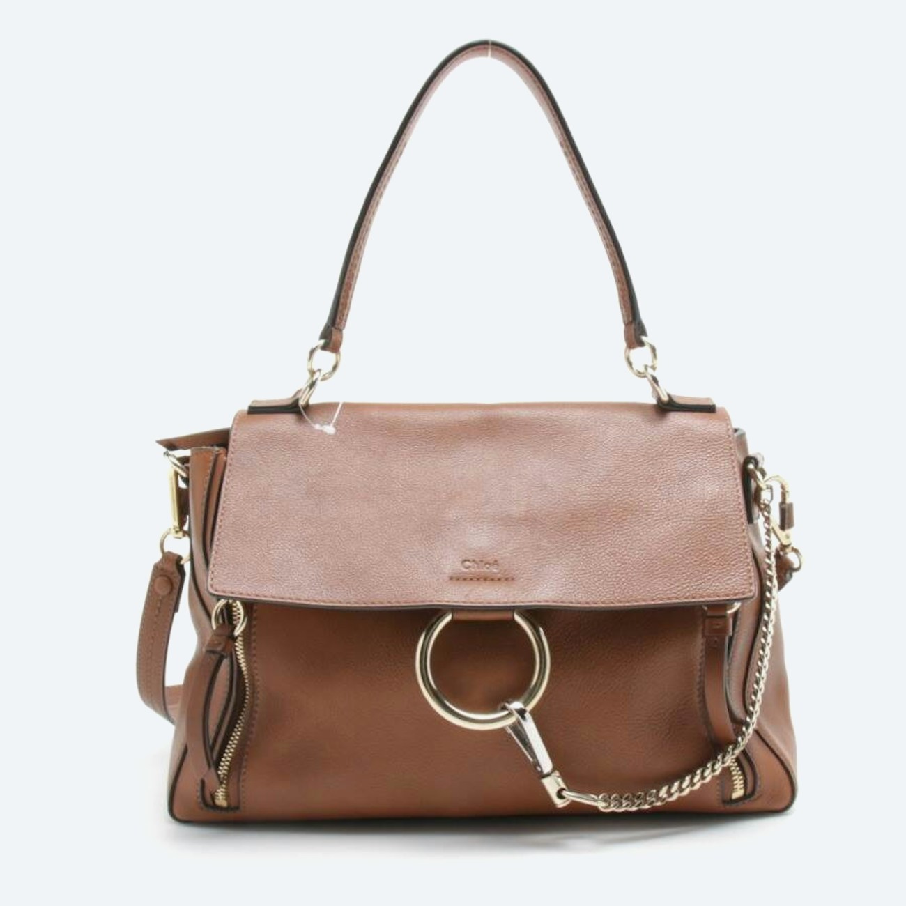 Image 1 of Motty Grey Handbag Brown in color Brown | Vite EnVogue