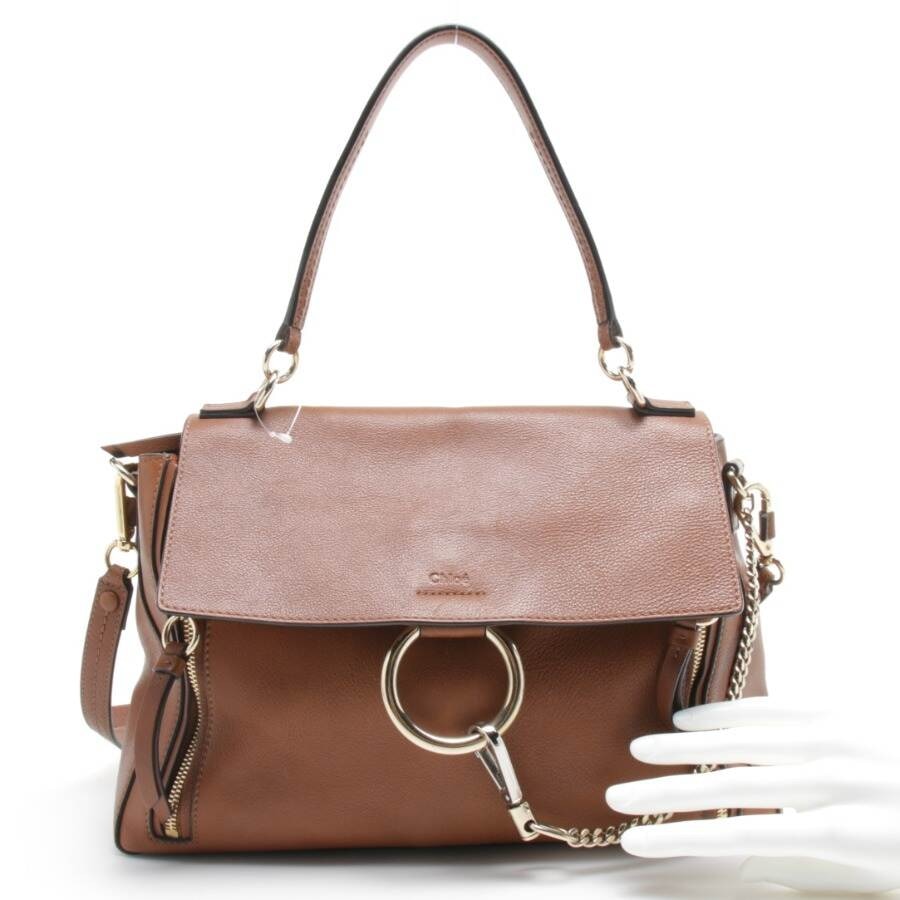 Image 4 of Motty Grey Handbag Brown in color Brown | Vite EnVogue