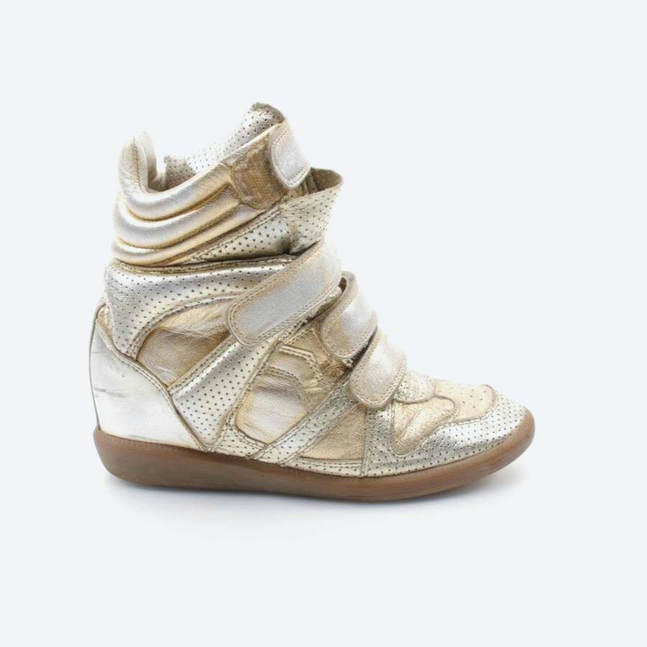 Image 1 of High-Top Sneakers EUR38 Gold in color Metallic | Vite EnVogue