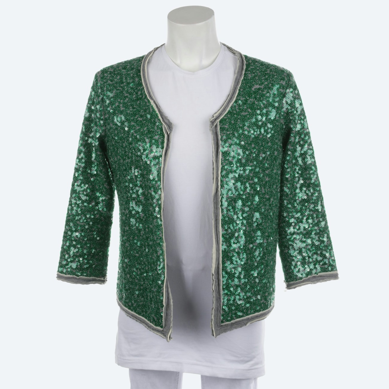 Image 1 of Sweat Jacket 36 Green in color Green | Vite EnVogue