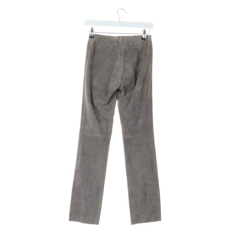 Image 2 of Leather Pants XS Gray in color Gray | Vite EnVogue