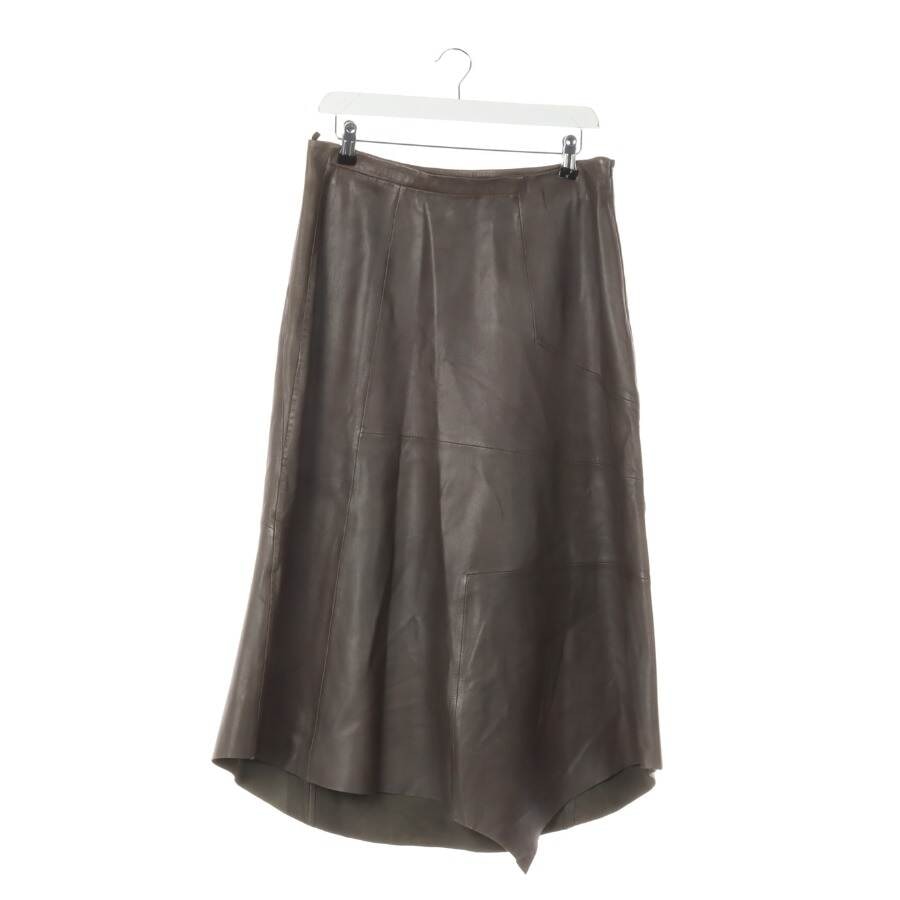Image 1 of Leather Skirt 36 Green in color Green | Vite EnVogue