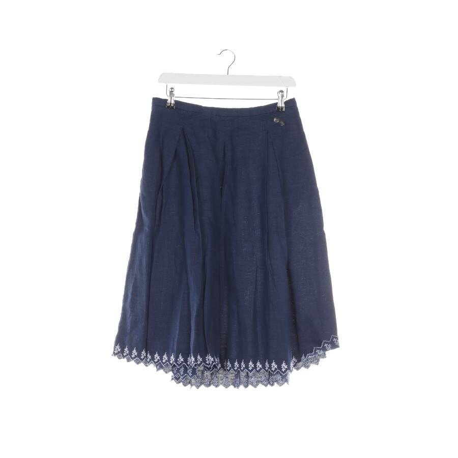 Image 1 of Linen Skirt 40 Navy in color Blue | Vite EnVogue