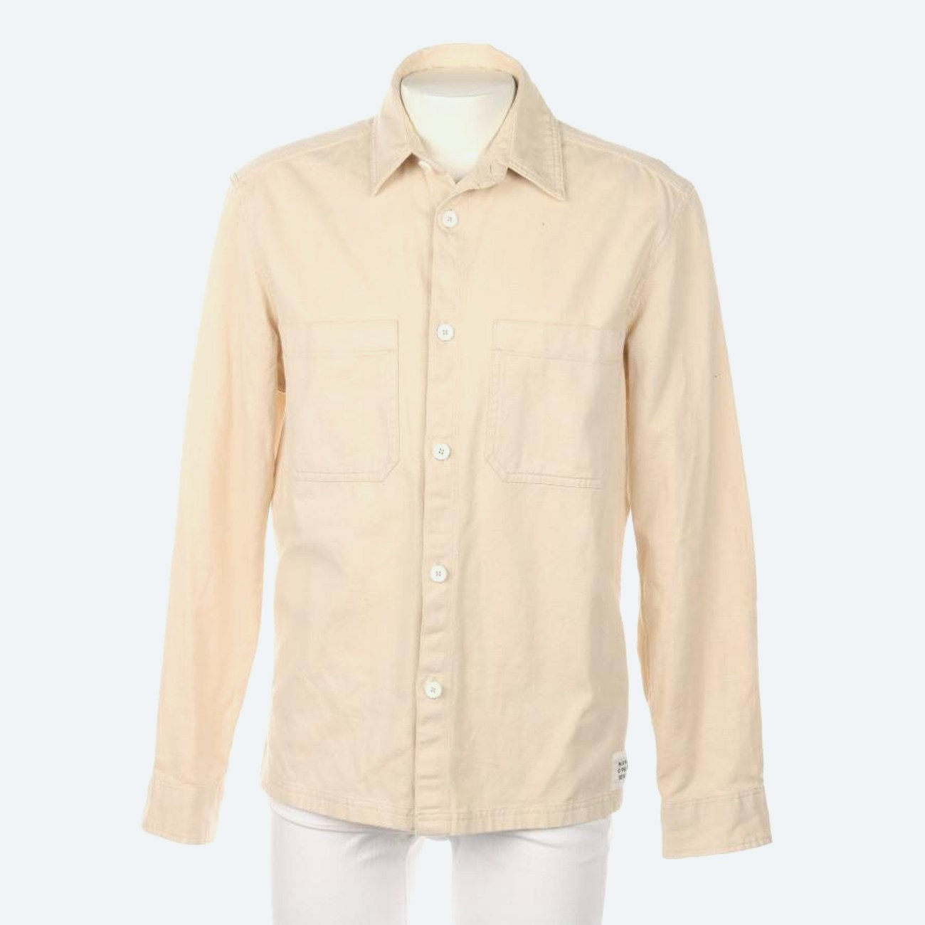 Image 1 of Casual Shirt L Beige in color White | Vite EnVogue