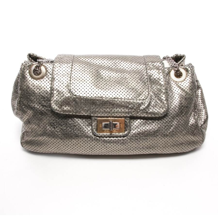 Image 1 of 2.55 Shoulder Bag Silver in color Metallic | Vite EnVogue