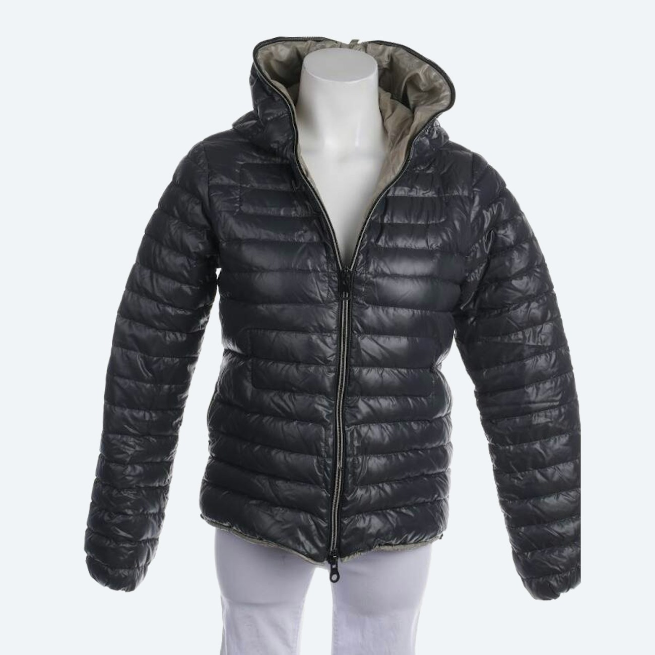 Image 1 of Quilted Jacket 38 Dark Gray in color Gray | Vite EnVogue