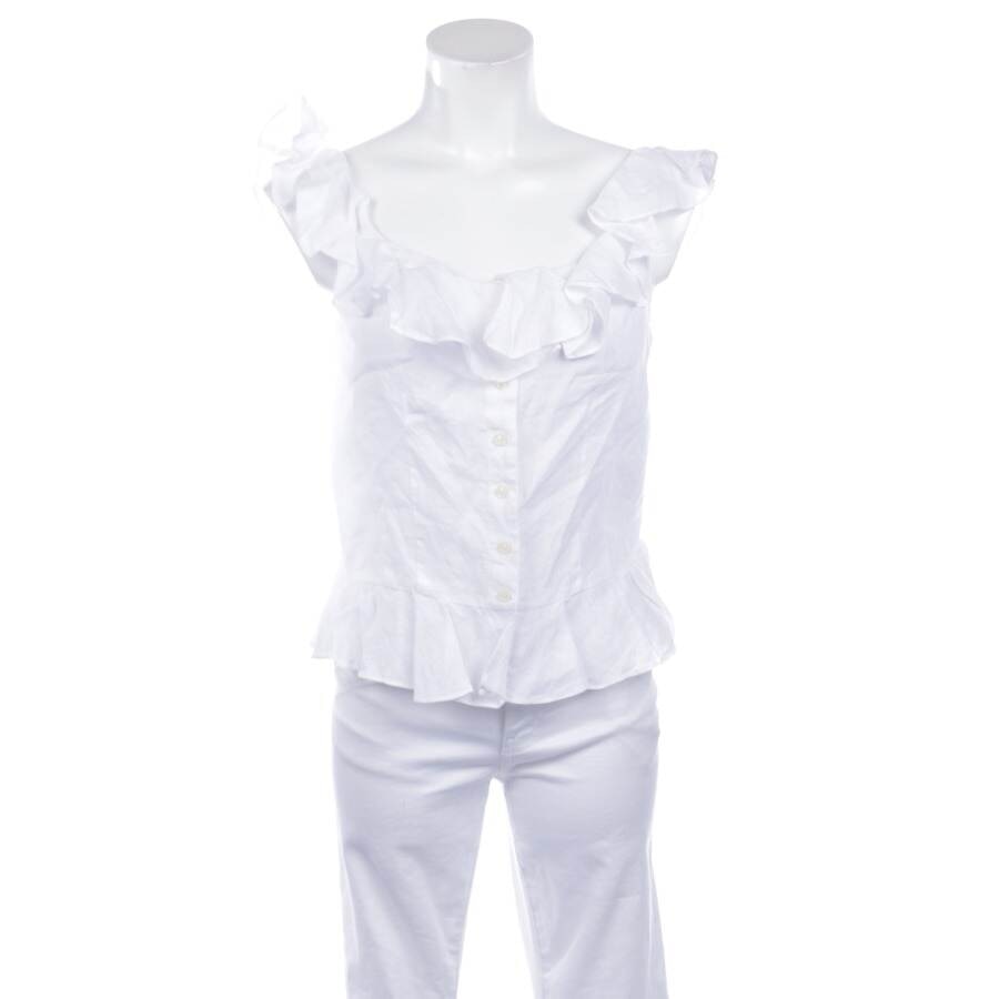 Image 1 of Linen Top 36 White in color White | Vite EnVogue