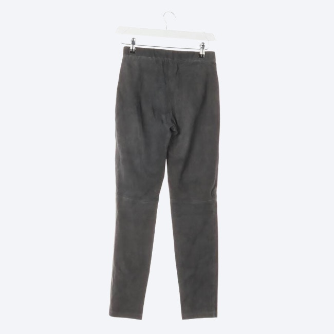 Image 2 of Leather Pants 34 Darkgray in color Gray | Vite EnVogue