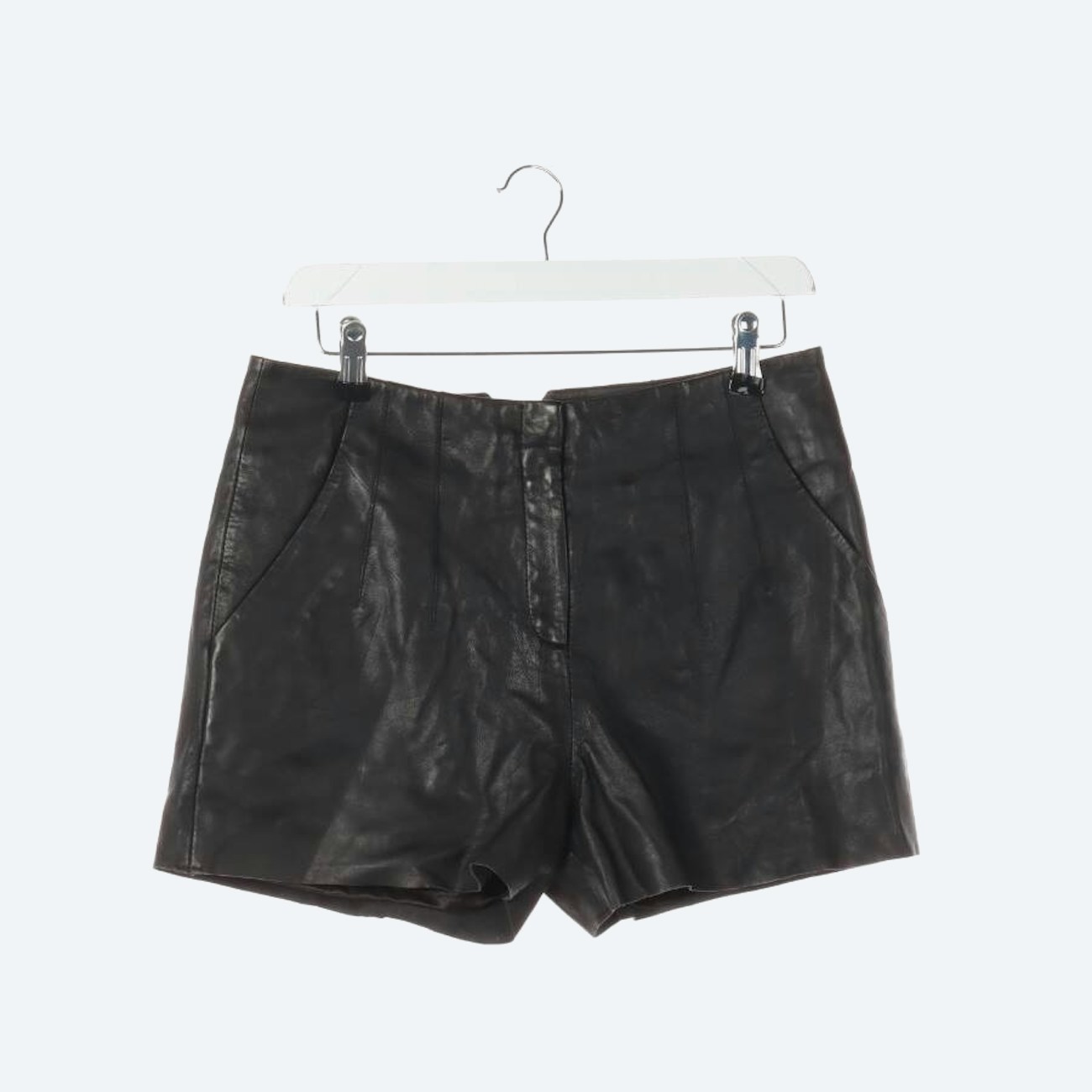 Image 1 of Leather Shorts 34 Black in color Black | Vite EnVogue