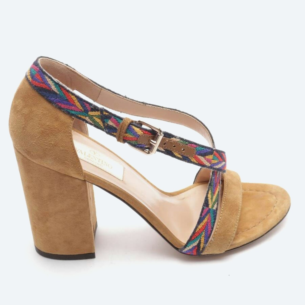 Image 1 of Heeled Sandals EUR 35 Multicolored in color Multicolored | Vite EnVogue
