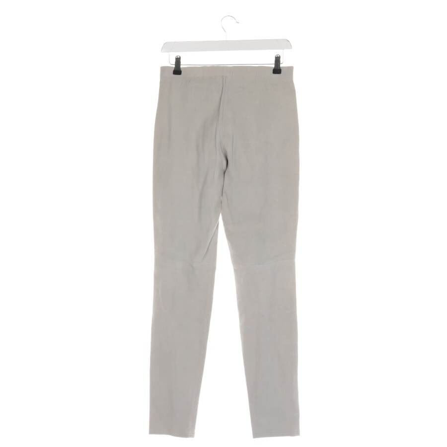 Image 2 of Leather Pants 36 Lightgray in color Gray | Vite EnVogue