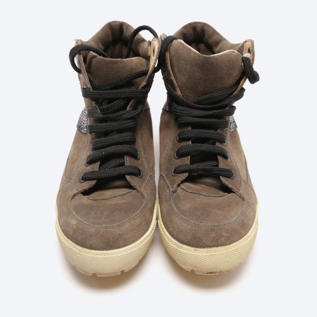 Image 2 of High-Top Sneakers EUR 40.5 Dark brown in color Brown | Vite EnVogue