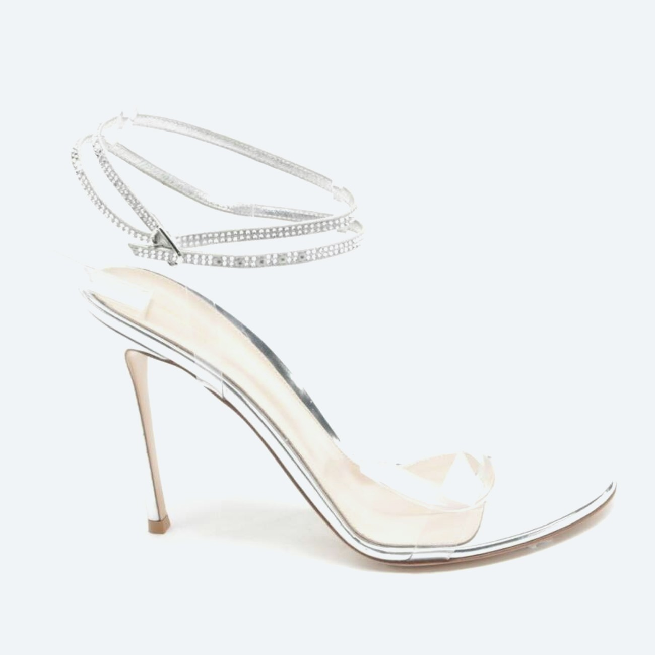 Image 1 of Heeled Sandals EUR 41 Transparent in color White | Vite EnVogue