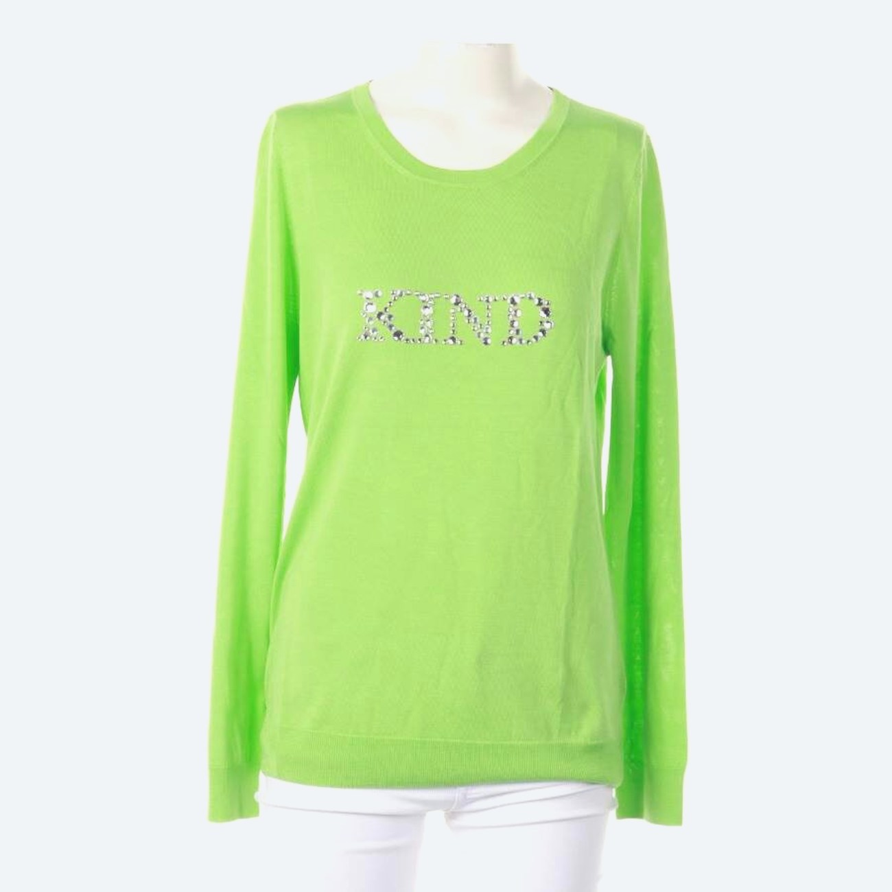 Image 1 of Silk Jumper 34 Neon Green in color Green | Vite EnVogue