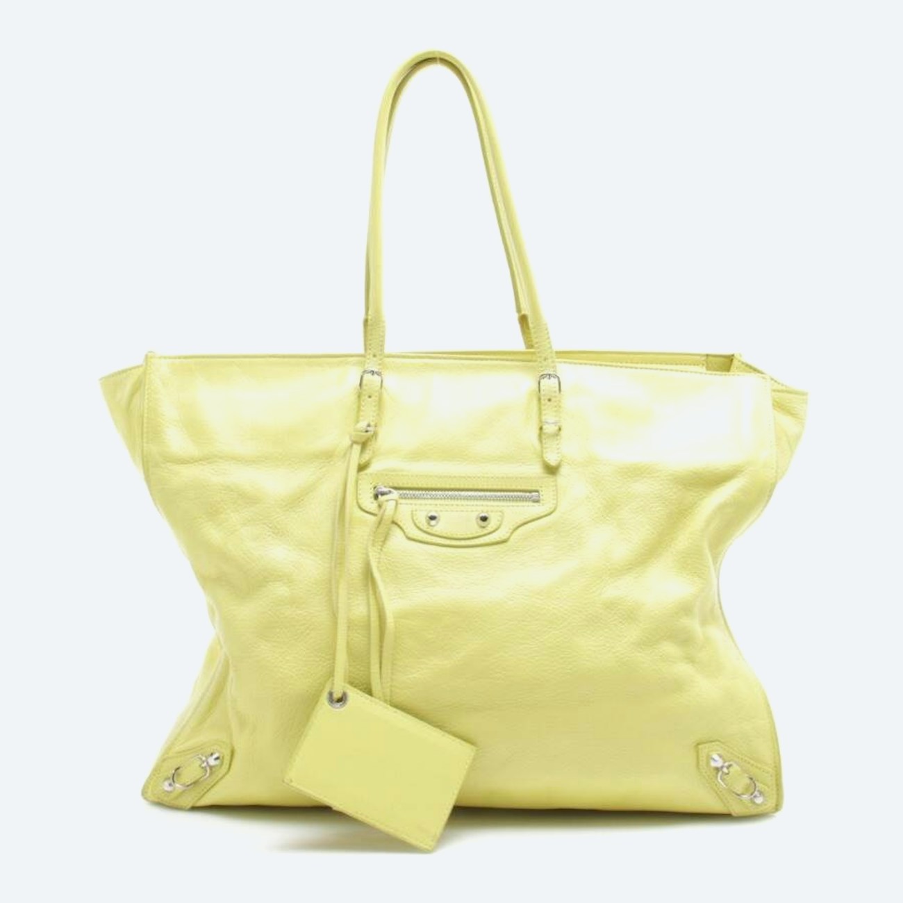 Image 1 of Papier Office Zip Handbag Yellow in color Yellow | Vite EnVogue