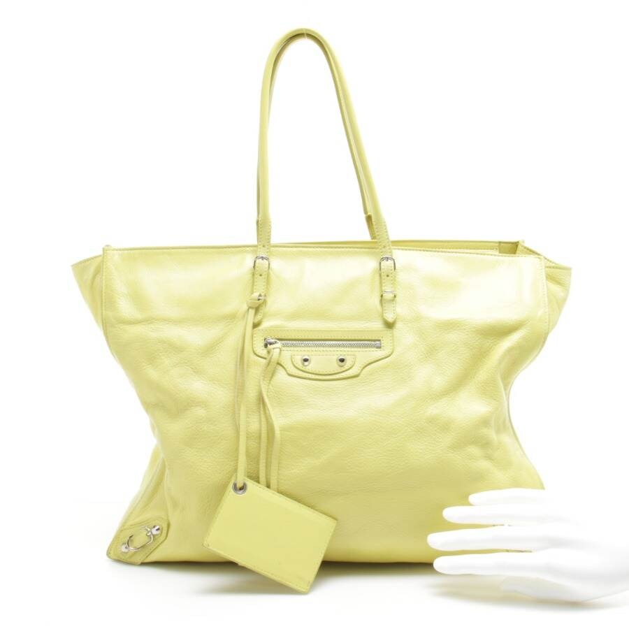 Image 4 of Papier Office Zip Handbag Yellow in color Yellow | Vite EnVogue