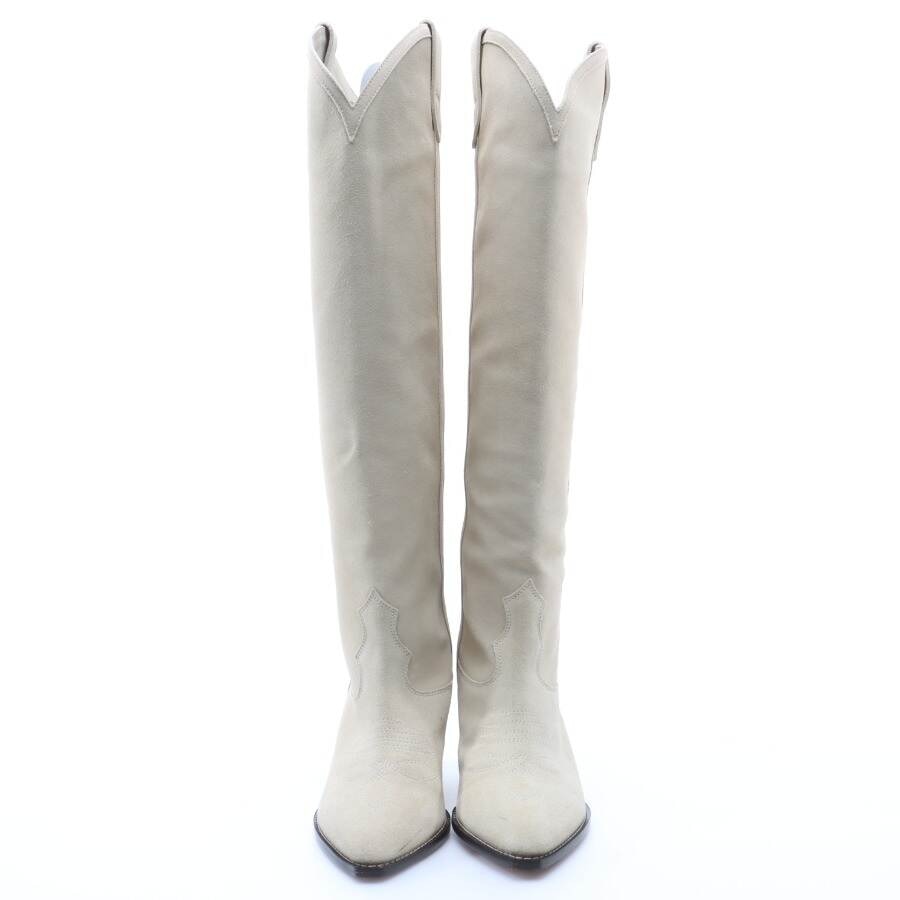 Image 2 of Boots EUR 37 Beige in color White | Vite EnVogue