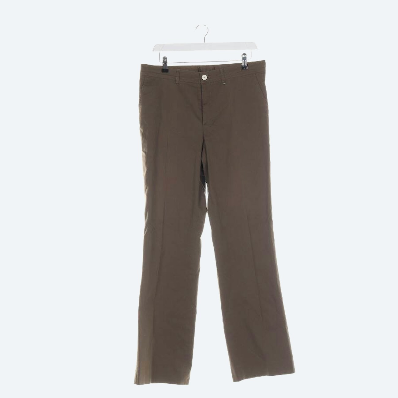 Image 1 of Trousers 80 Olive Green in color Green | Vite EnVogue