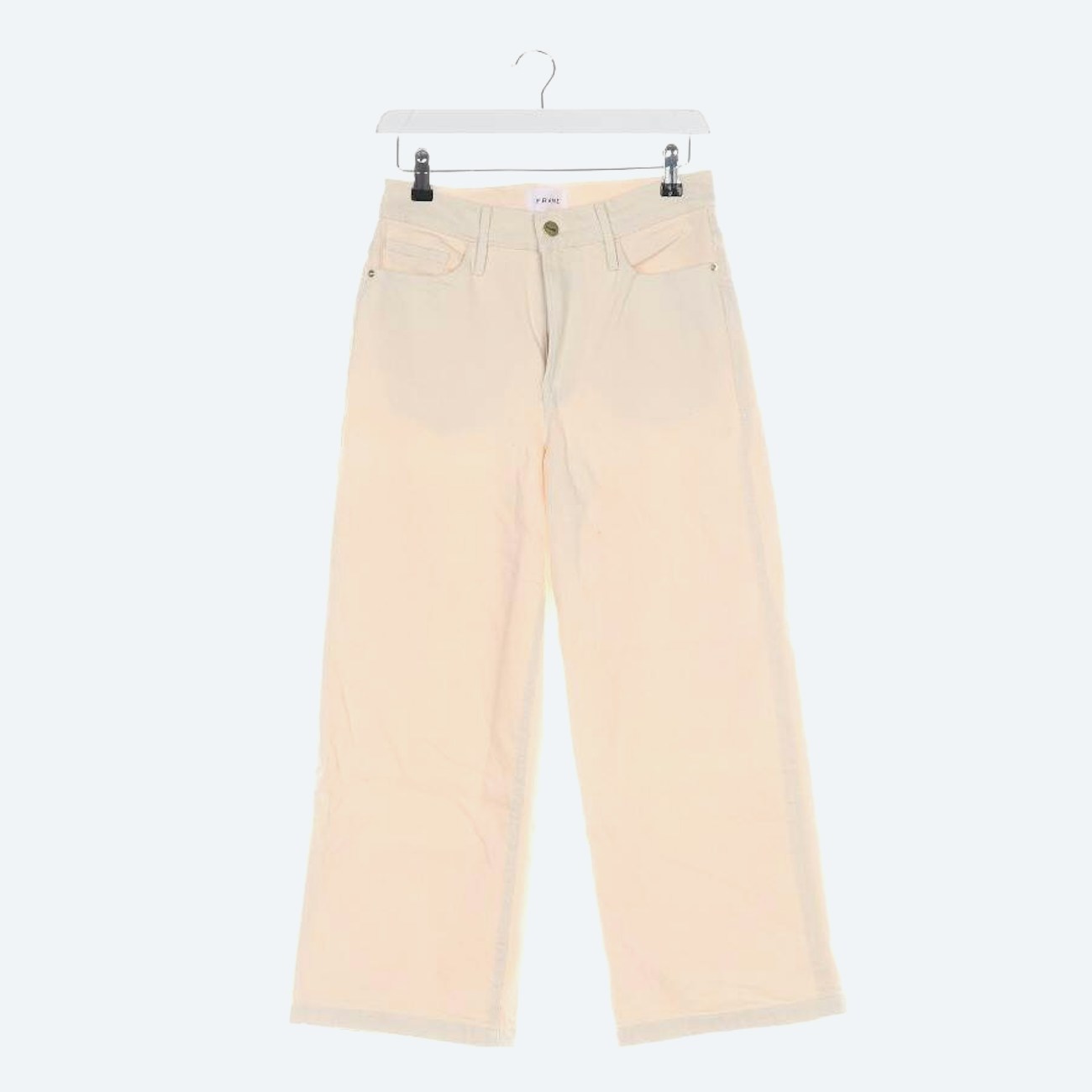 Image 1 of Jeans Straight Fit 27 Cream in color White | Vite EnVogue
