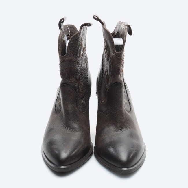 Image 2 of Ankle Boots EUR 40 Dark Brown in color Brown | Vite EnVogue