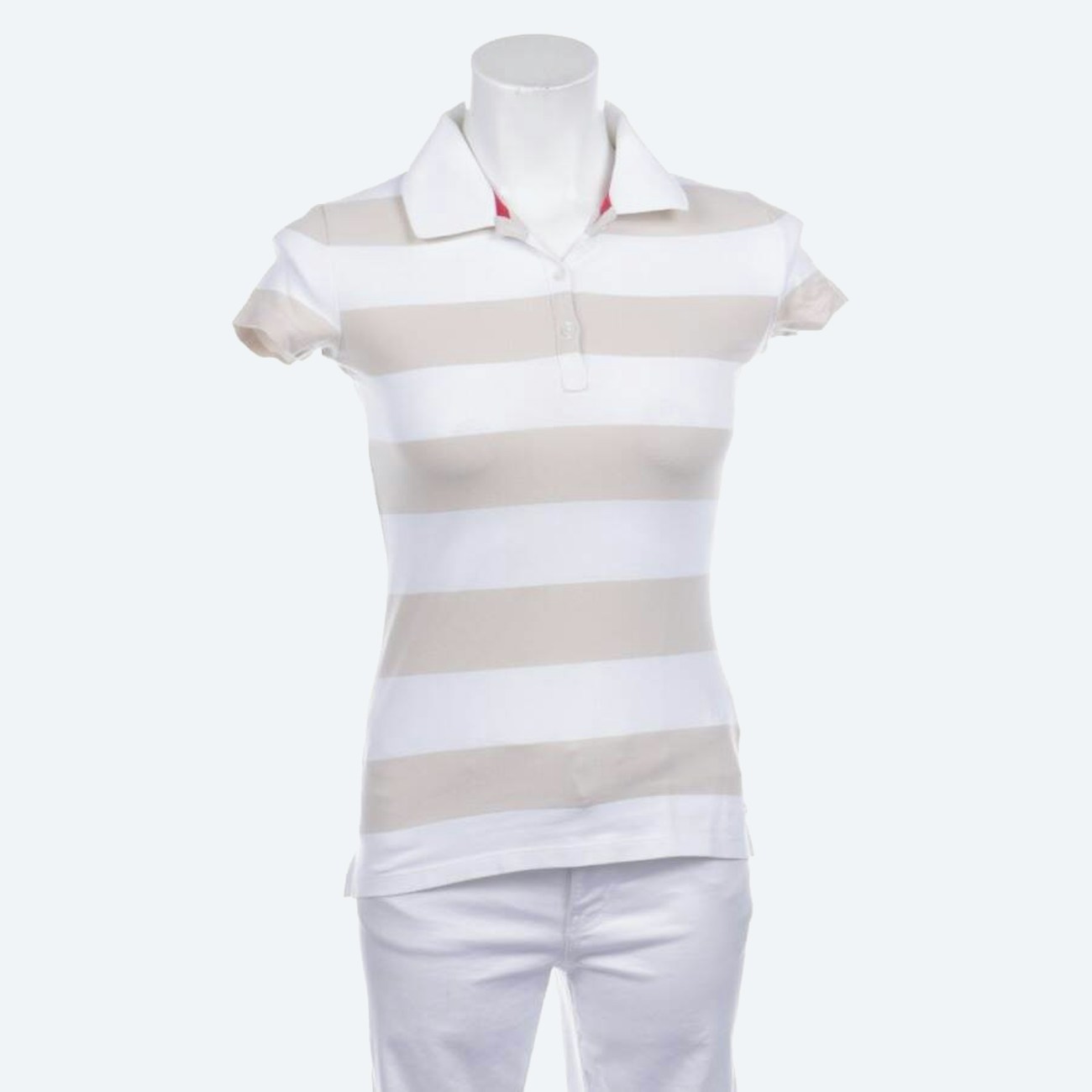 Image 1 of Polo Shirt XS Beige in color White | Vite EnVogue