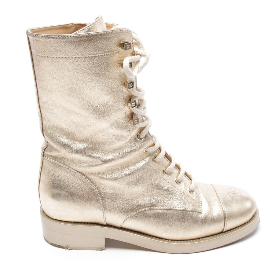 Image 1 of Ankle Boots EUR 39 Gold in color Metallic | Vite EnVogue