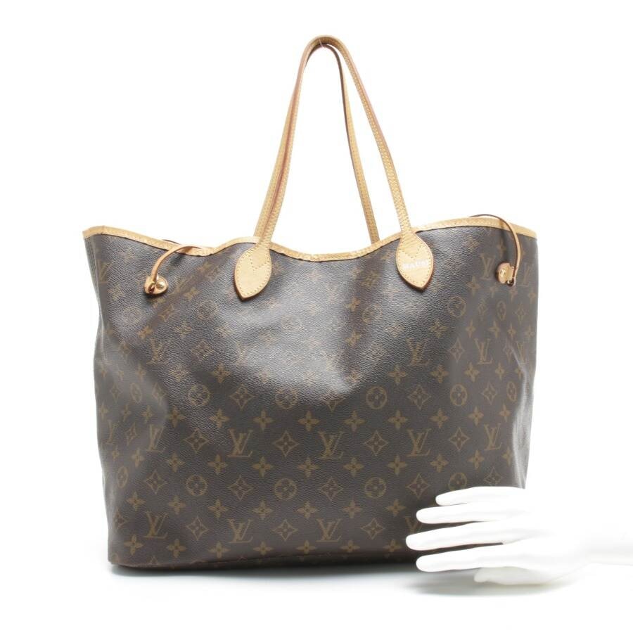 Image 4 of Neverfull GM Shopper Mahogany Brown in color Brown | Vite EnVogue