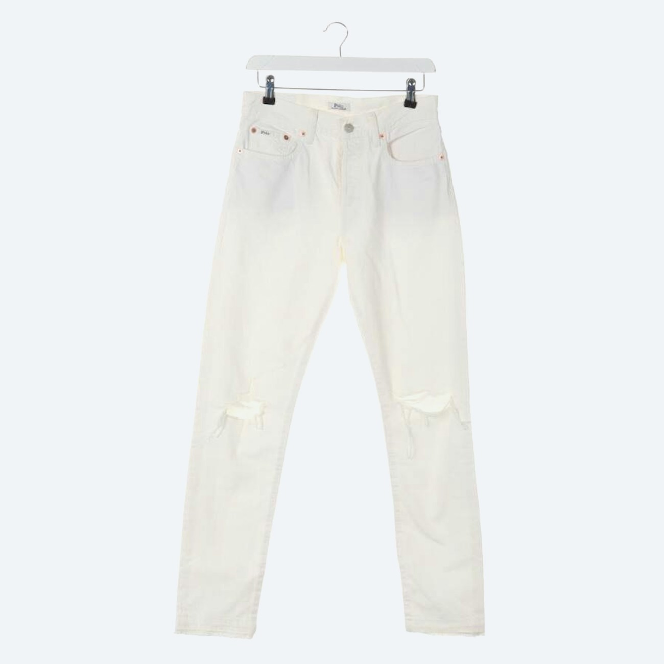 Image 1 of Jeans Straight Fit W26 White in color White | Vite EnVogue