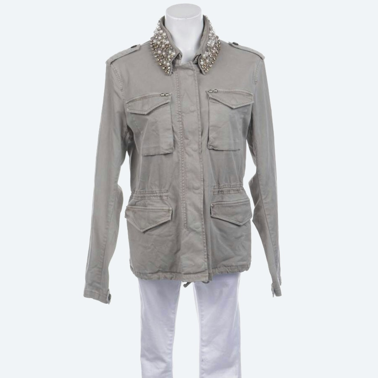 Image 1 of Between-seasons Jacket 40 Beige in color White | Vite EnVogue