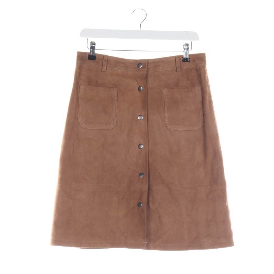 Image 1 of Leather Skirt 38 Camel in color Brown | Vite EnVogue