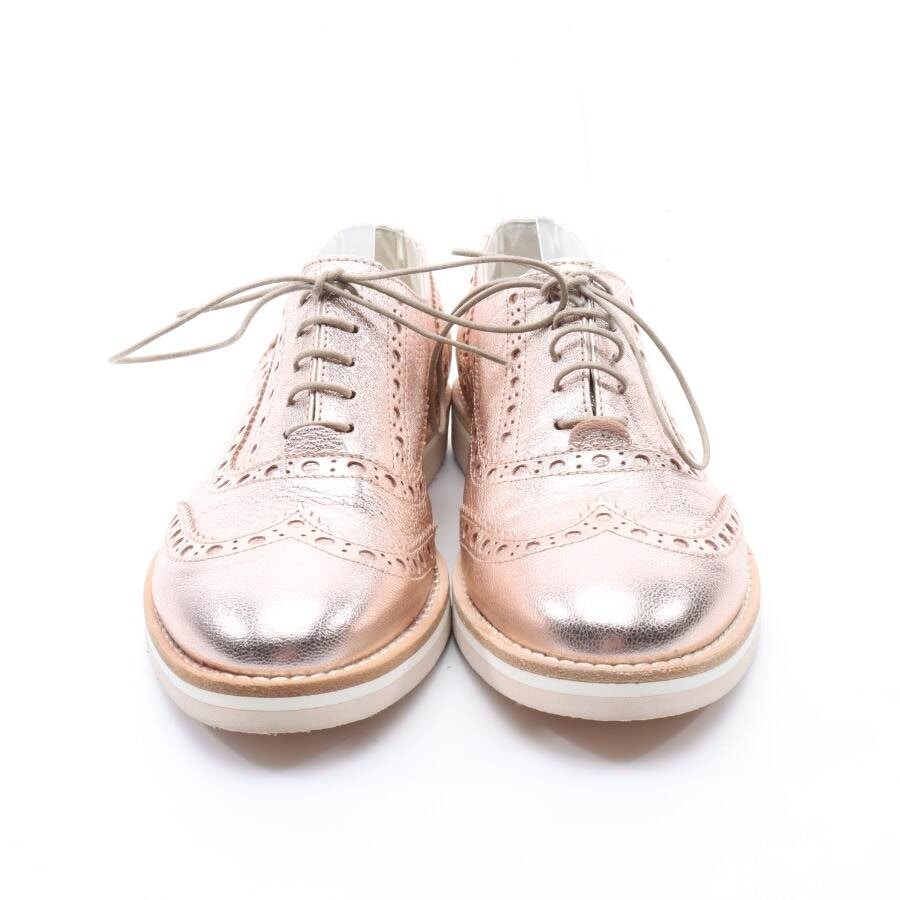 Image 2 of Lace-Up Shoes EUR 37 Rose Gold in color Metallic | Vite EnVogue