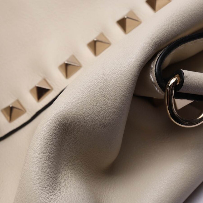 Image 12 of Rockstud Handbag Beige in color White | Vite EnVogue