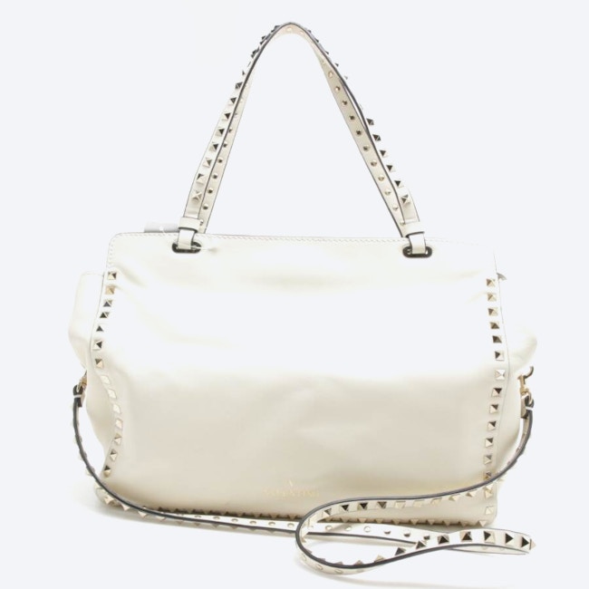 Image 2 of Rockstud Handbag Beige in color White | Vite EnVogue