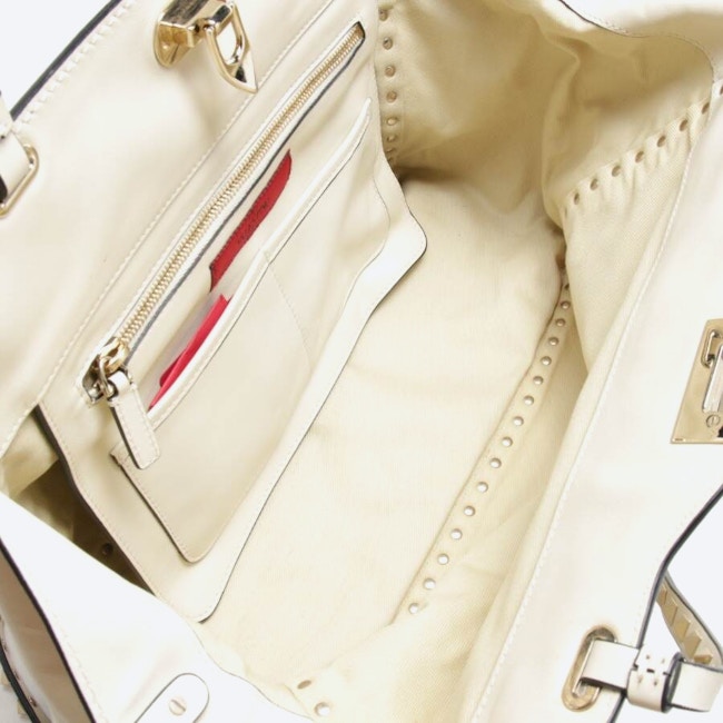 Image 5 of Rockstud Handbag Beige in color White | Vite EnVogue
