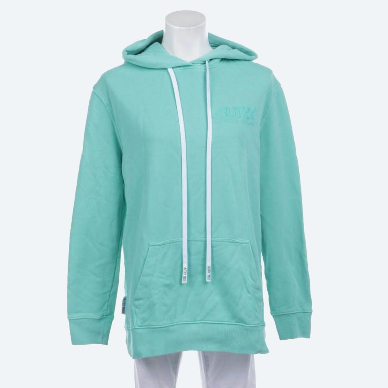Image 1 of Hooded Sweatshirt S Turquoise in color Blue | Vite EnVogue