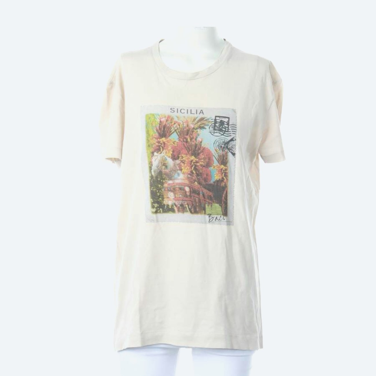 Bild 1 von T-Shirt 42 Beige in Farbe Weiss | Vite EnVogue