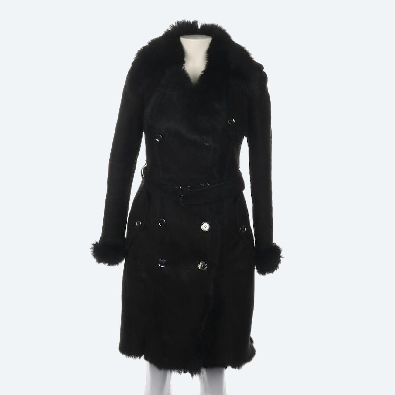 Image 1 of Sheepskin Coat 36 Black in color Black | Vite EnVogue