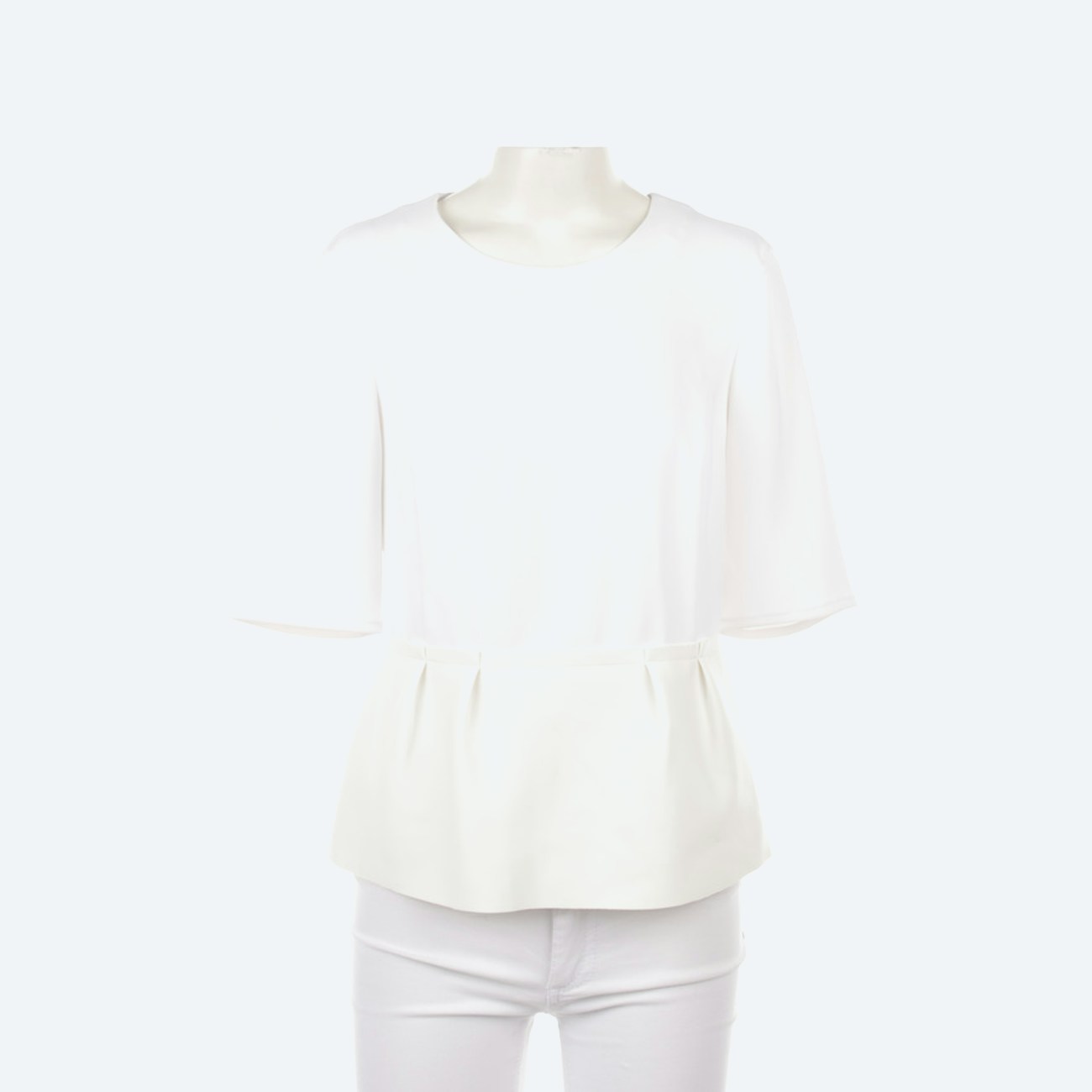 Image 1 of Shirt Blouse M Off white in color White | Vite EnVogue