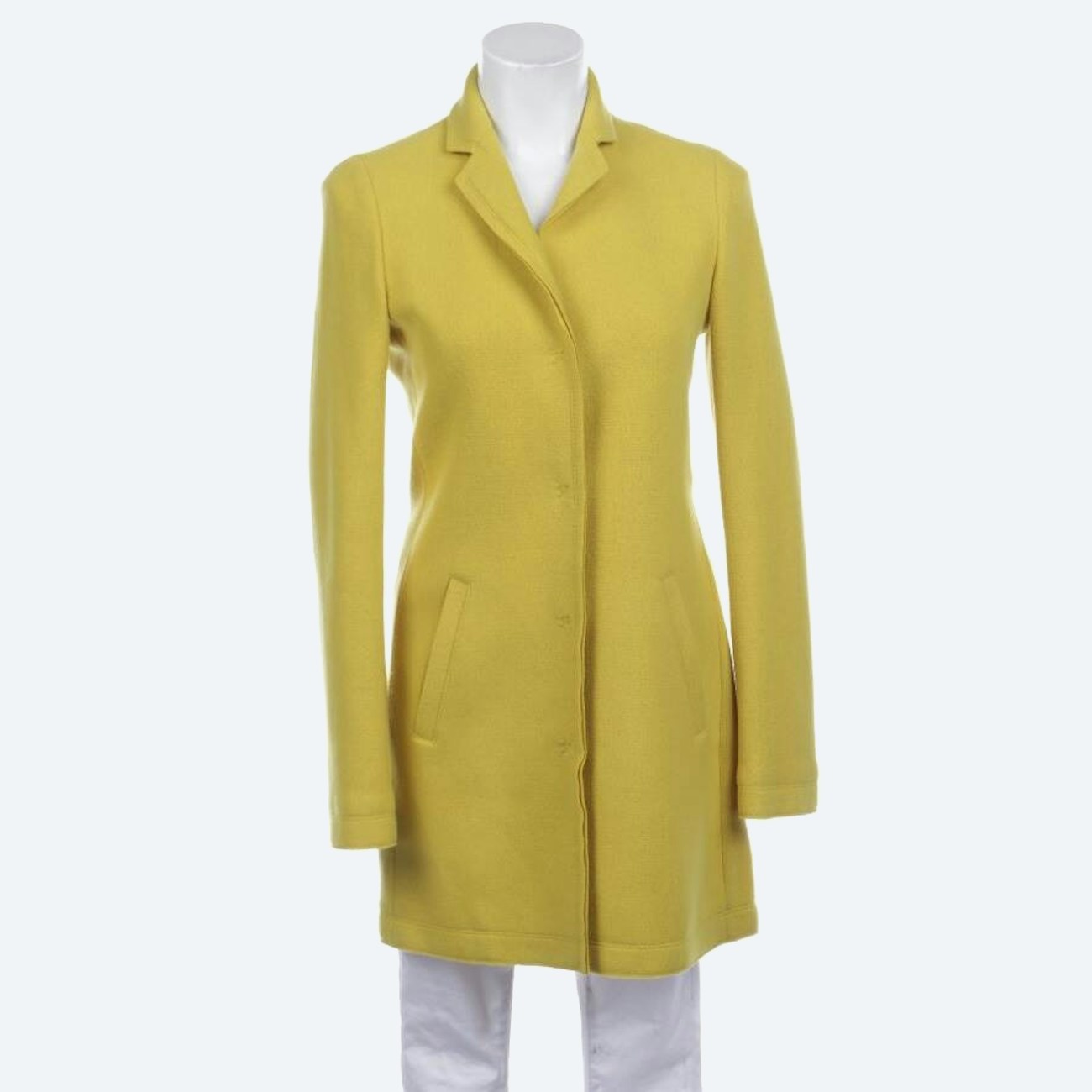 Image 1 of Between-seasons Coat 34 Yellow in color Yellow | Vite EnVogue
