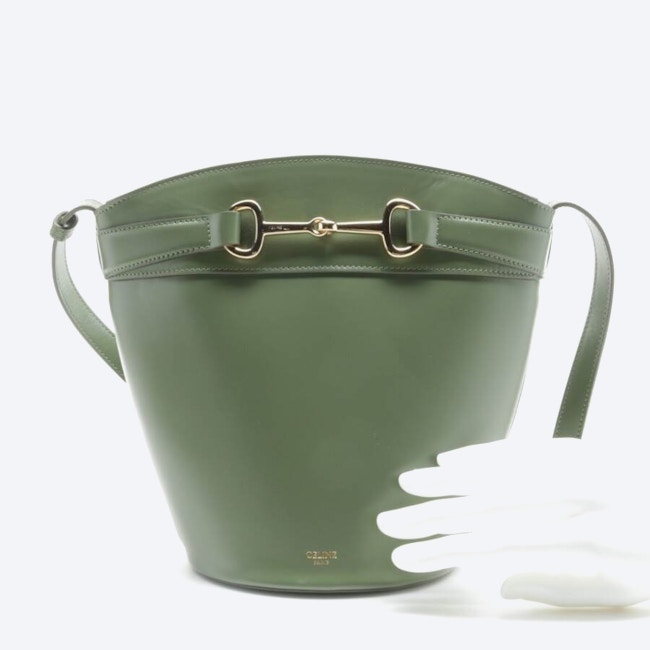 Image 4 of Shoulder Bag Olive Green in color Green | Vite EnVogue