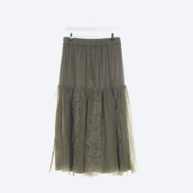 Image 2 of Skirt L Olive Green in color Green | Vite EnVogue
