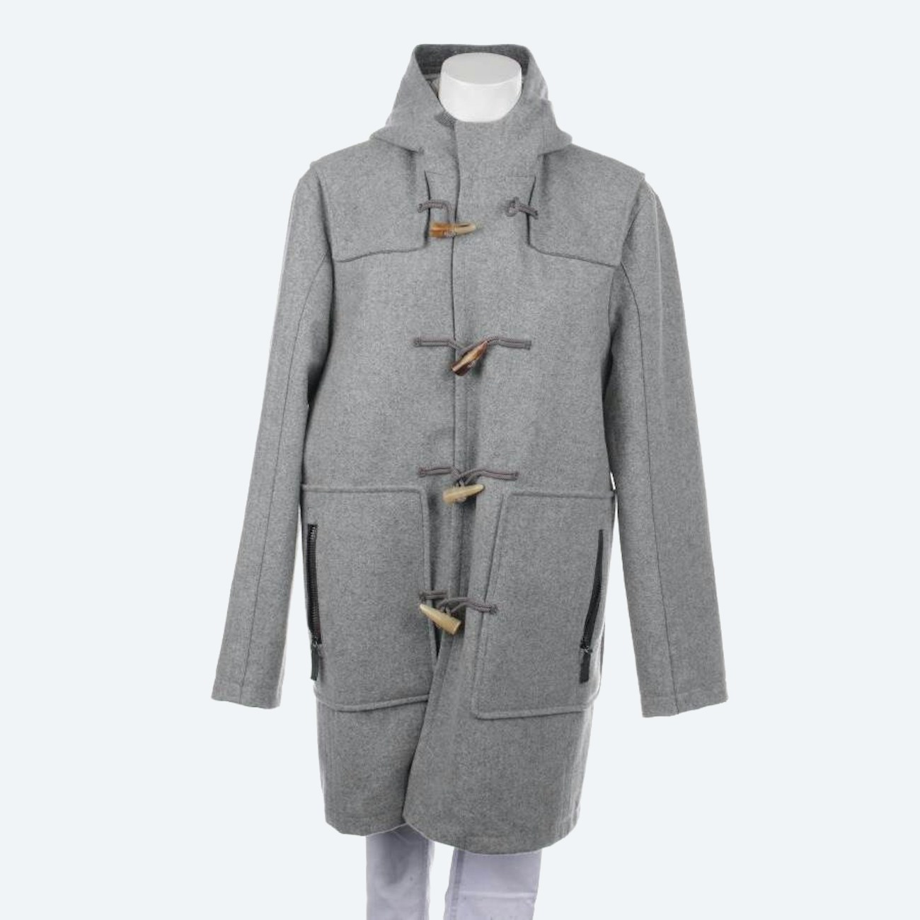 Image 1 of Winter Coat 36 Light Gray in color Gray | Vite EnVogue