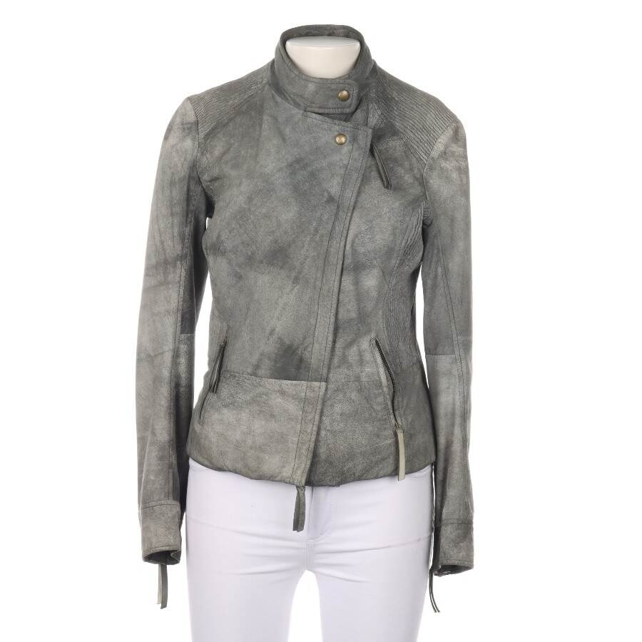 Image 1 of LeatherJacket 38 Light Gray in color Gray | Vite EnVogue