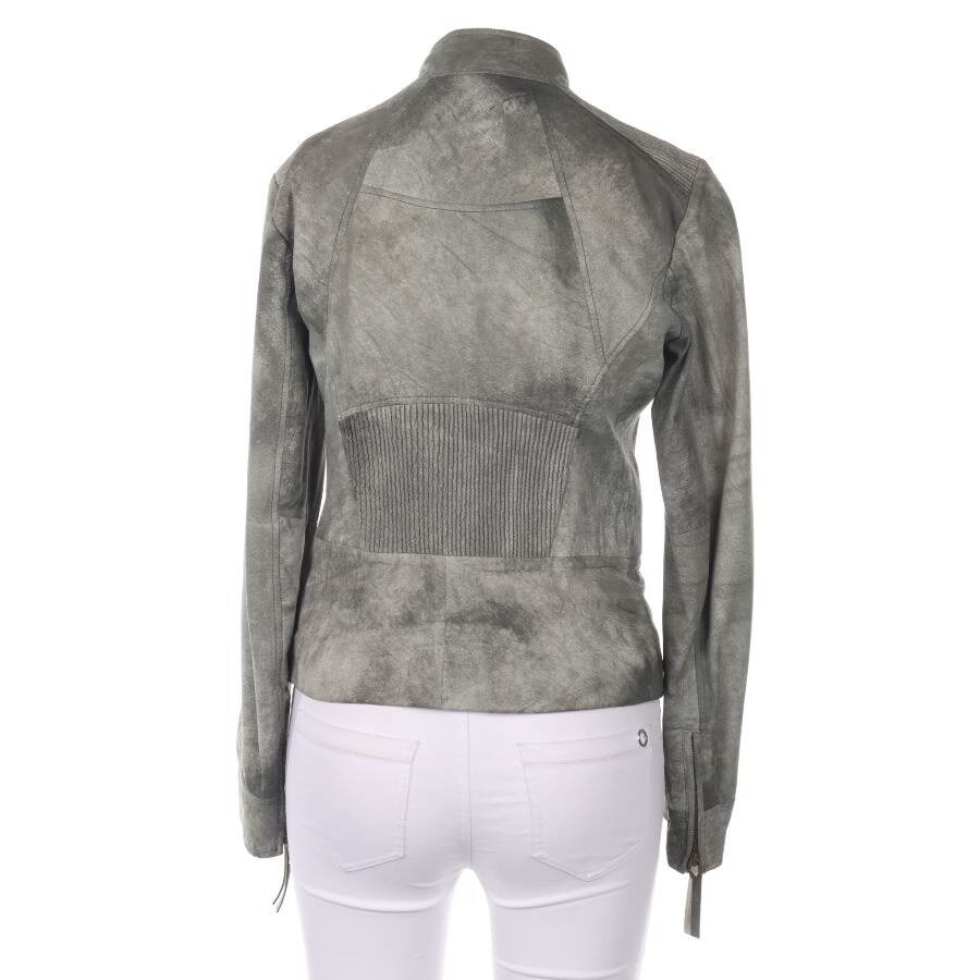 Image 2 of LeatherJacket 38 Light Gray in color Gray | Vite EnVogue