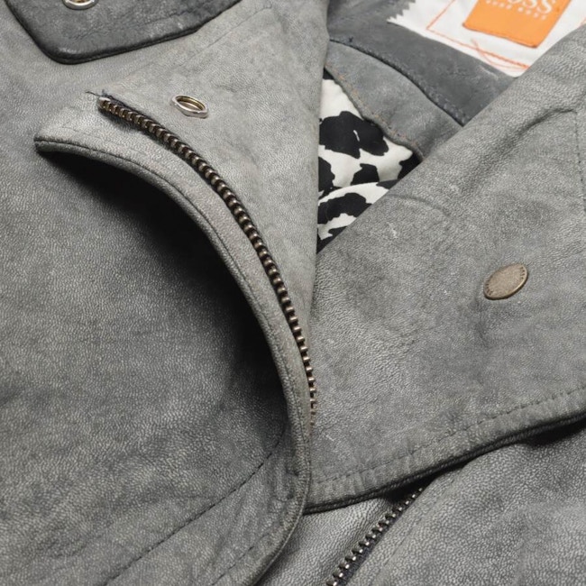 Image 3 of LeatherJacket 38 Light Gray in color Gray | Vite EnVogue